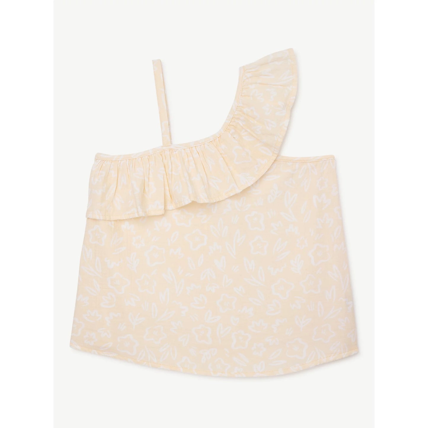 Free Assembly Girls Asymmetrical Ruffled Tank Top