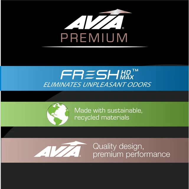 Avia Women's Premium Cushioned No Show Socks, 6-Pack