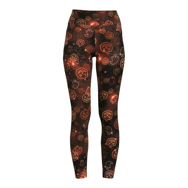 No Boundaries Juniors' Halloween Sueded Leggings
