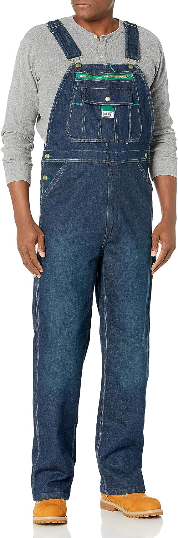 Liberty mens Men's Flex Denim Bib Overall