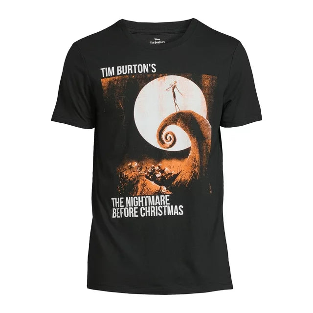 Night Before Christmas Apparel, Men's Graphic Crew Neck Short Sleeve T-Shirt