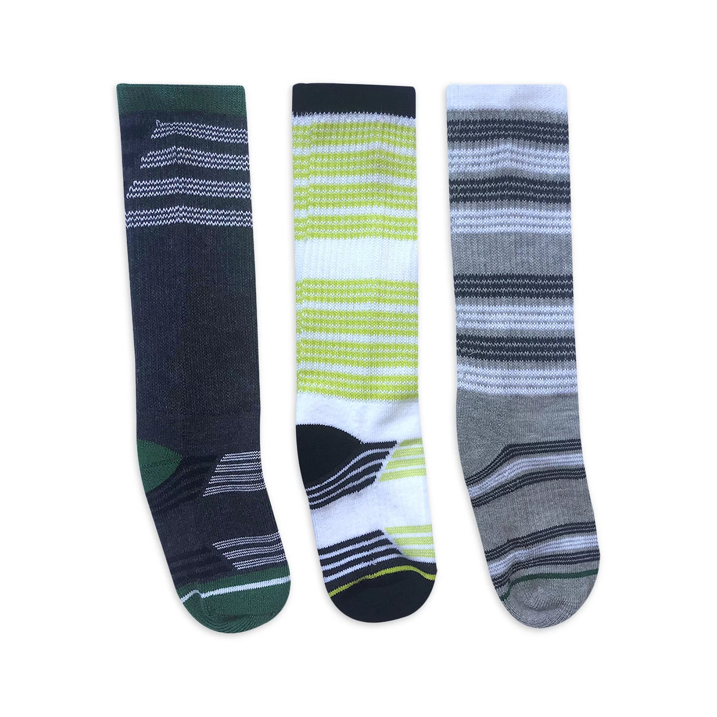 Athletic Works Boys Crew Socks, 3-Pack