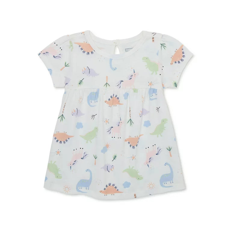 Garanimals Baby Girl Short Sleeve Print Dress