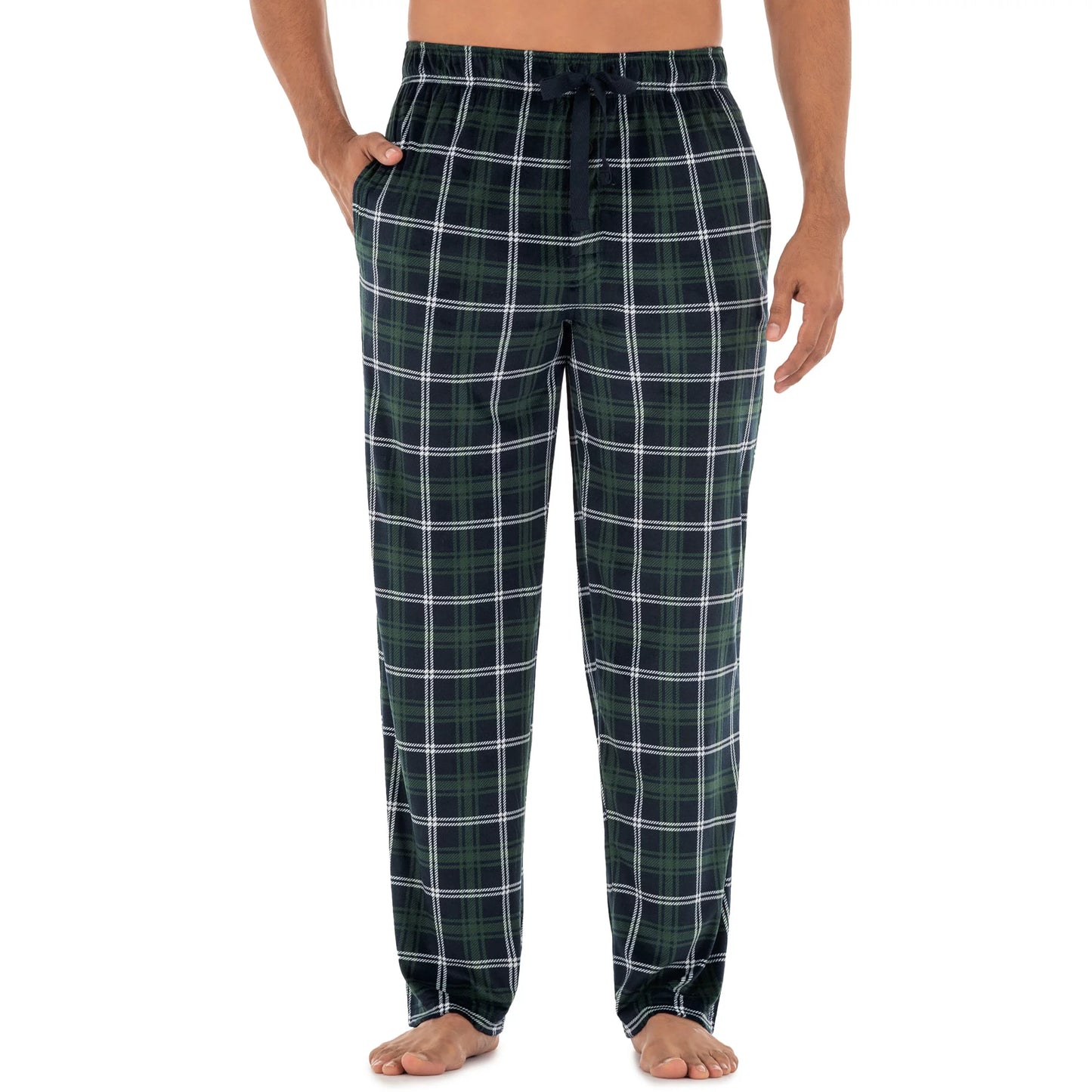 George Men's Fleece Plaid Sleep Pants