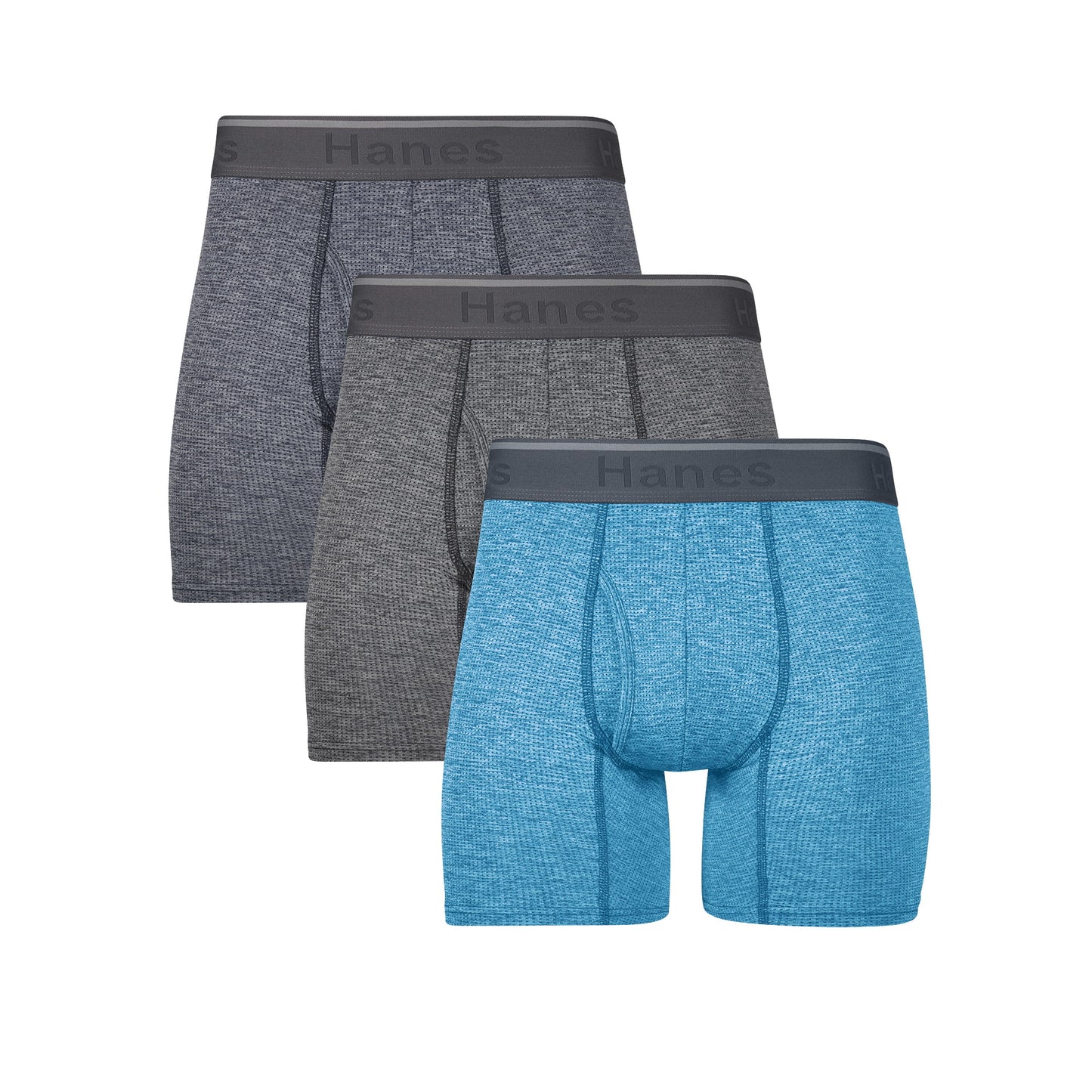 Hanes Men's Comfort Flex Fit Breathable Stretch Mesh Boxer Brief, 3 Pack