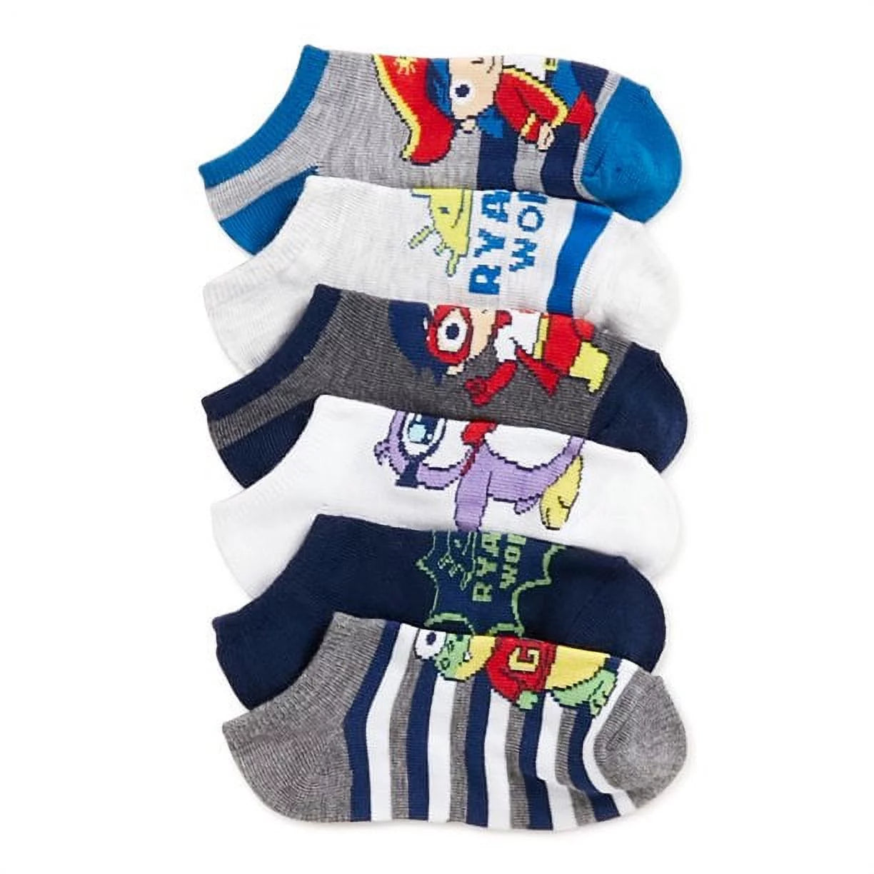 Ryan's World Boys Socks, 6-Pack