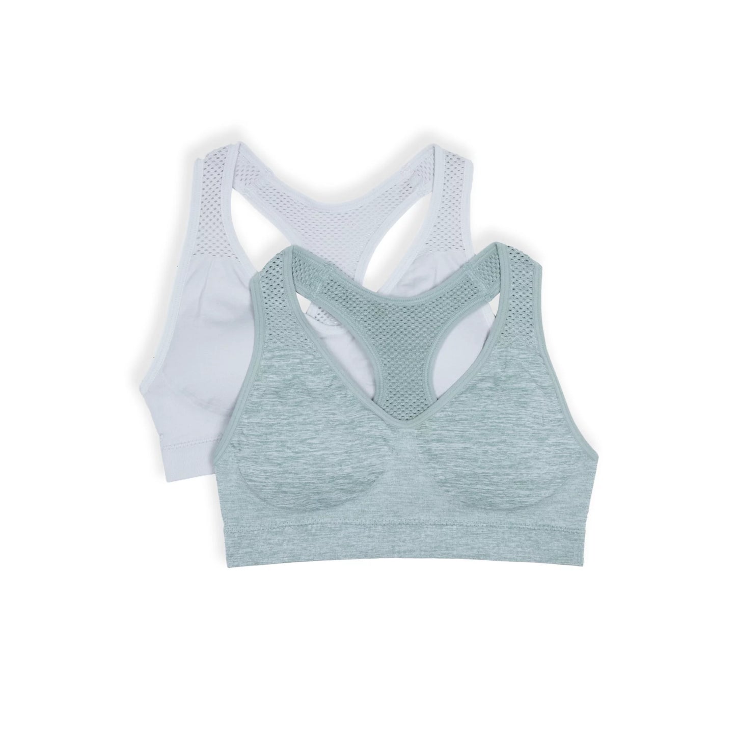 Wonder Nation Girls' Racerback Sports Bra, 2-Pack,