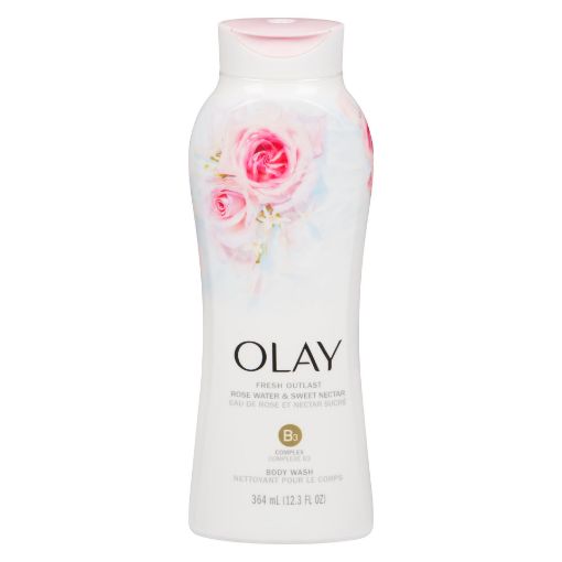 OLAY BODY WASH - FRESH OUTLAST ROSE WATER SWEET NECTAR