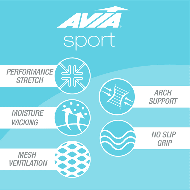 Avia Women's Micro Performance Sport Liner, 6 Pack