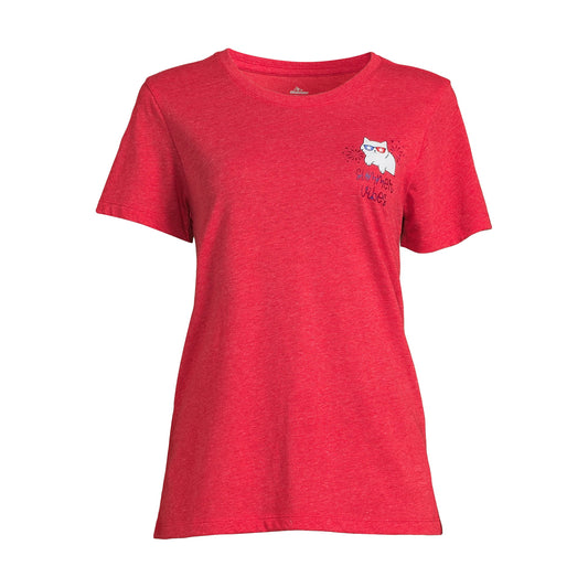 Women's Ameri Kitty Graphic Tee with Short Sleeves