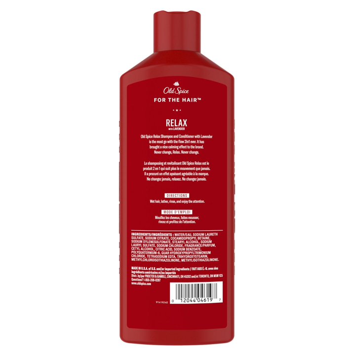 Old Spice Relax 2In1 Shampoo and Conditioner for Men, 13.5oz