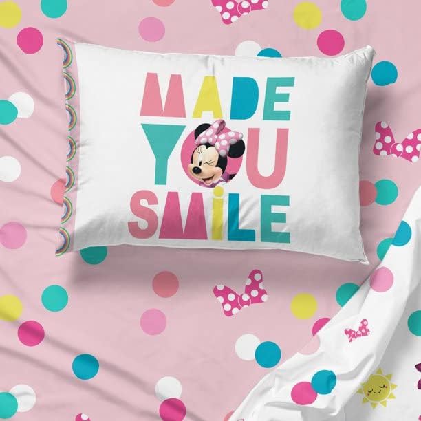 Minnie Mouse Made You Smile Twin 3 Piece Sheet Set