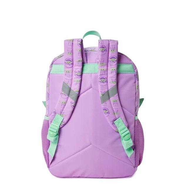 Star Wars: The Mandalorian Girls Grogu Let's Go Backpack Purple Iridescent