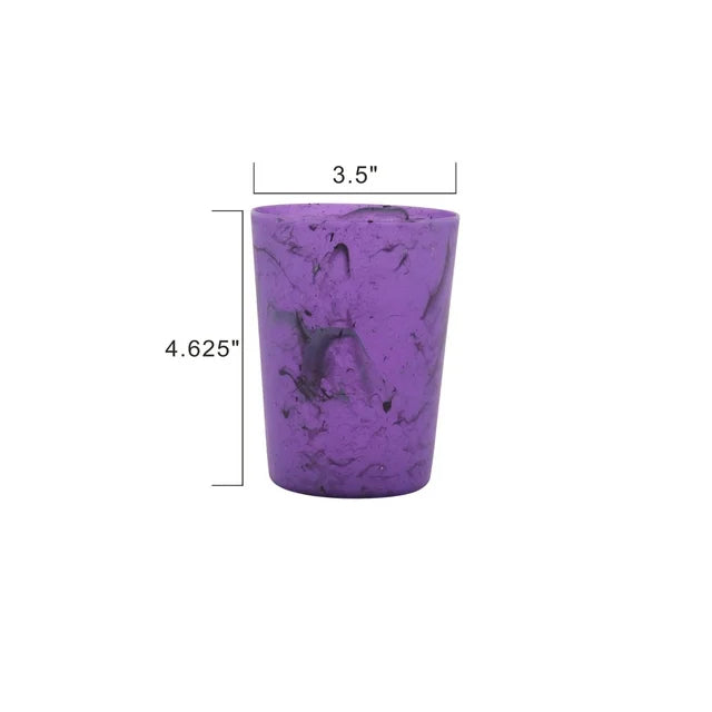 Mainstays - Purple Tie Dye Round Plastic Tumbler, 18-Ounce