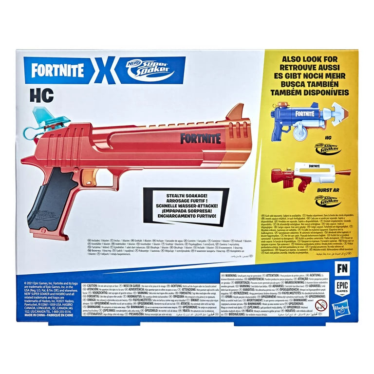 Nerf Super Soaker Fortnite HC Water Blaster, Powerful Water Blast