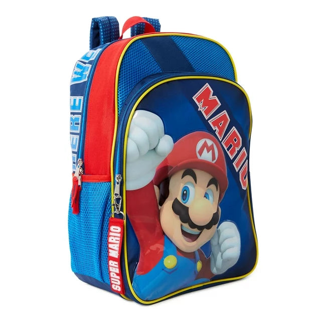 Nintendo Super Mario Bros. Kids’ Backpack Blue Red