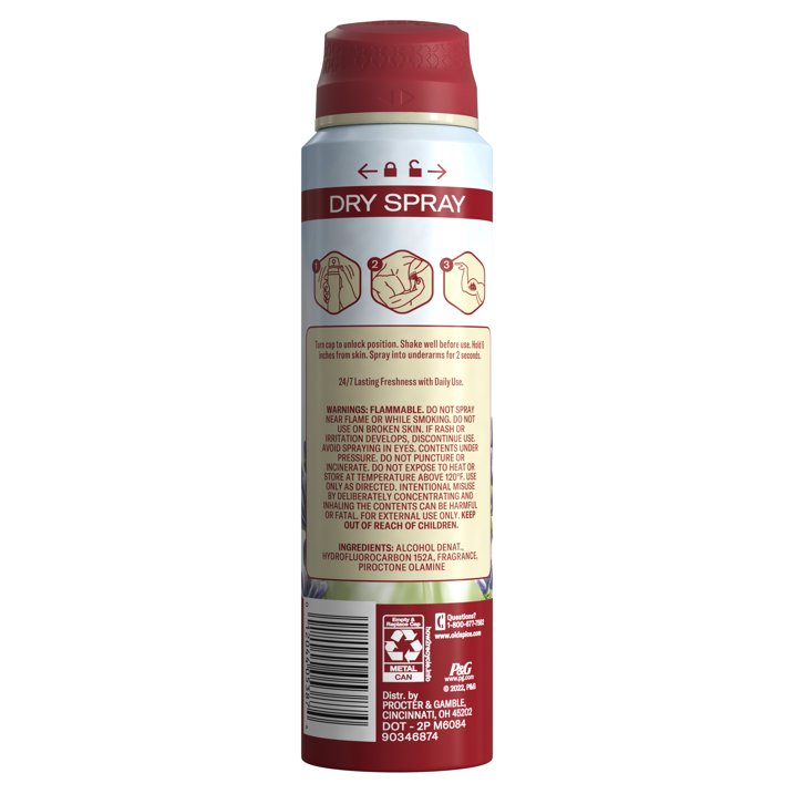 Old Spice Aluminum Free Dry Spray Deodorant for Men, Wilderness, 4.3 oz