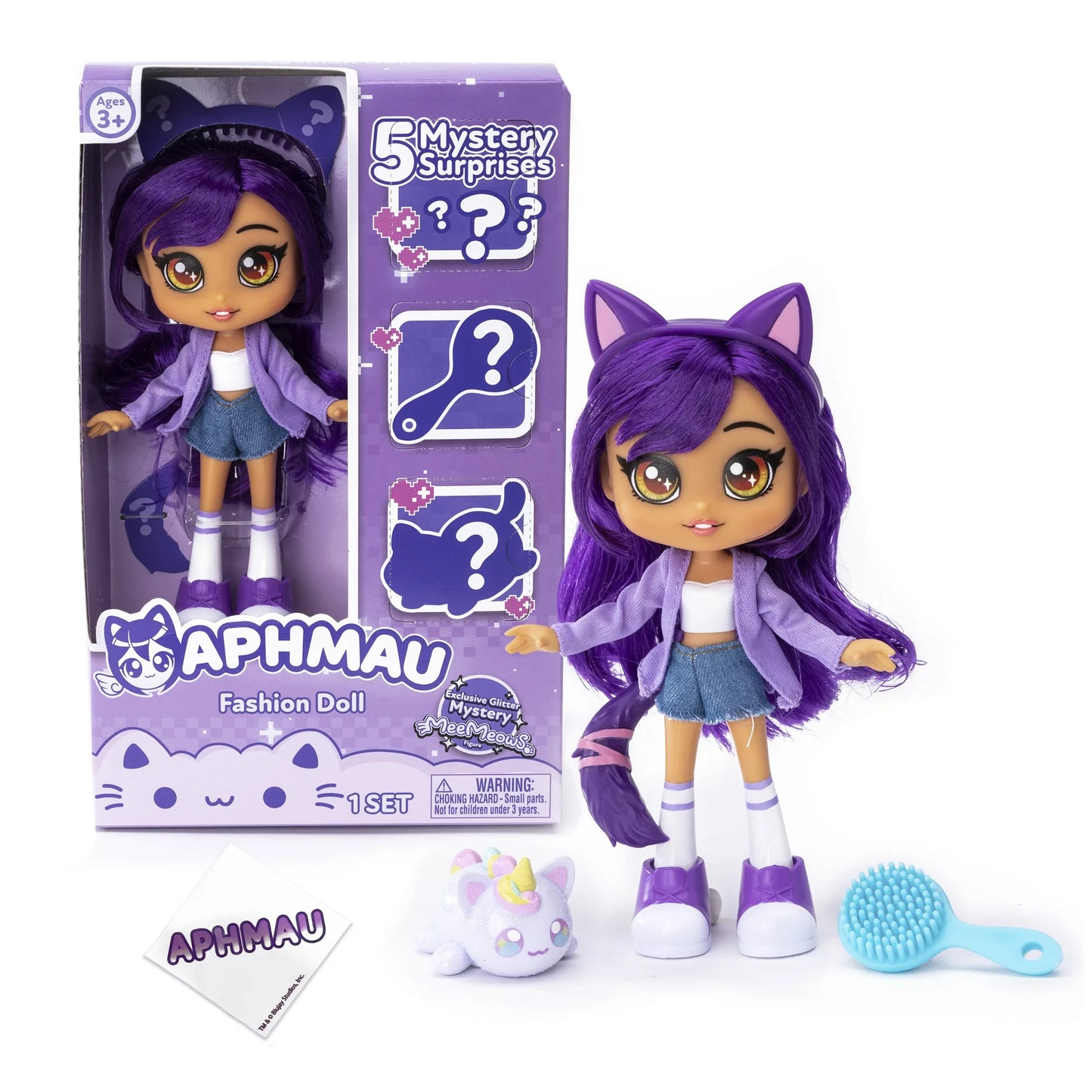 Aphmau 7" Doll Mystery Surprise MeeMeows Toy, Based on the #1 female-led YouTube gaming channel, Aphmau