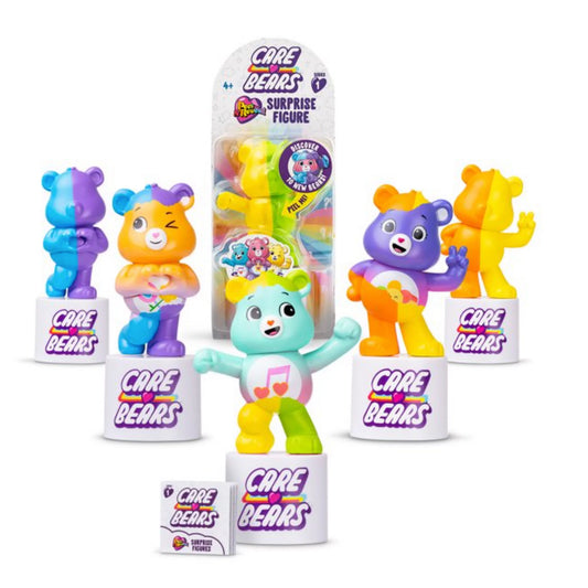 Care Bears - Peel and Reveal Surprise Collectible Figures - Fun Unboxing Experience