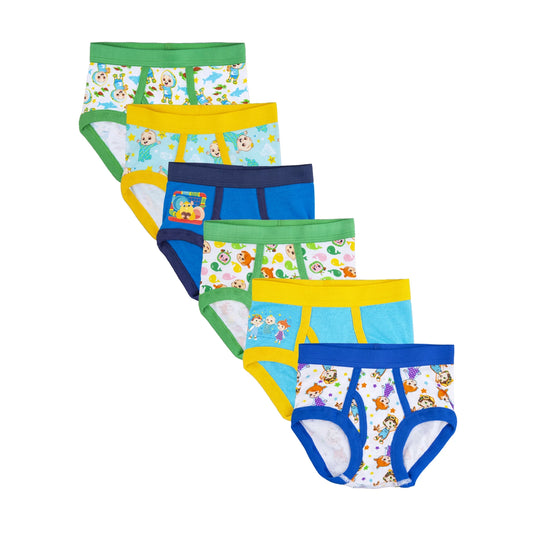 Cocomelon Toddler Boys Underwear, 6-Pack,
