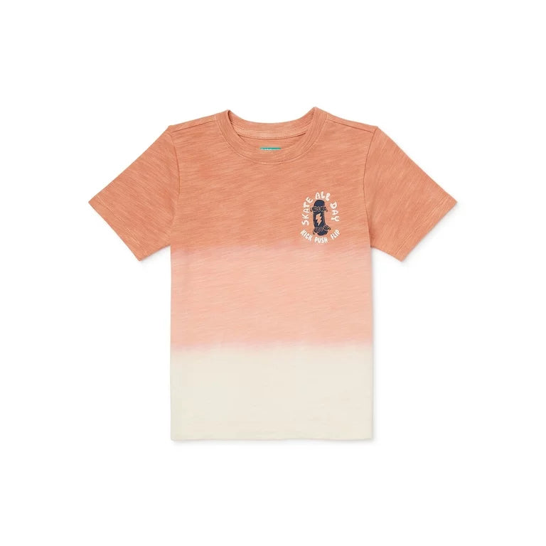 Garanimals Baby and Toddler Boy Short Sleeve Dip-Dye T-Shirt