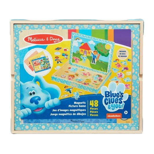 Melissa & Doug Blue's Clues & You! Wooden Magnetic Picture Game (48 Pieces)