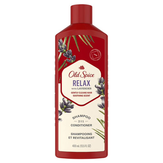 Old Spice Relax 2In1 Shampoo and Conditioner for Men, 13.5oz