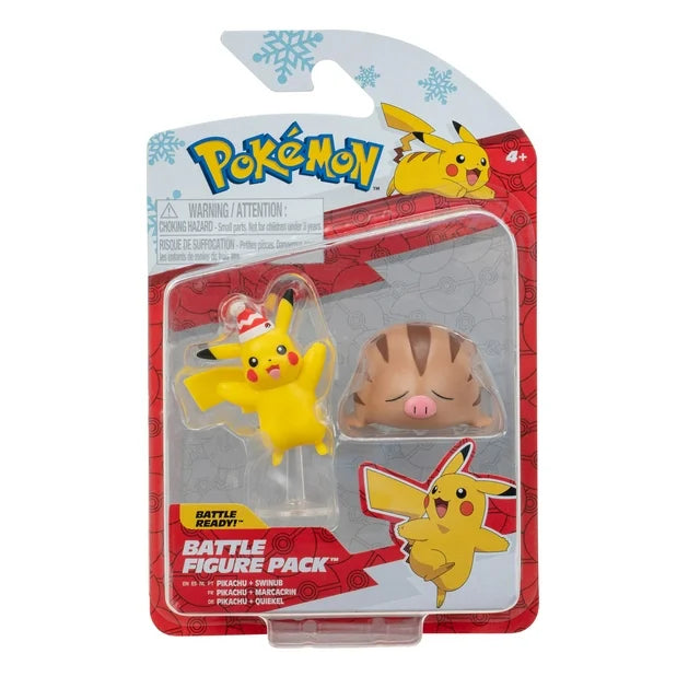 Pokemon Holiday Battle Figure Pack Holiday Pikachu