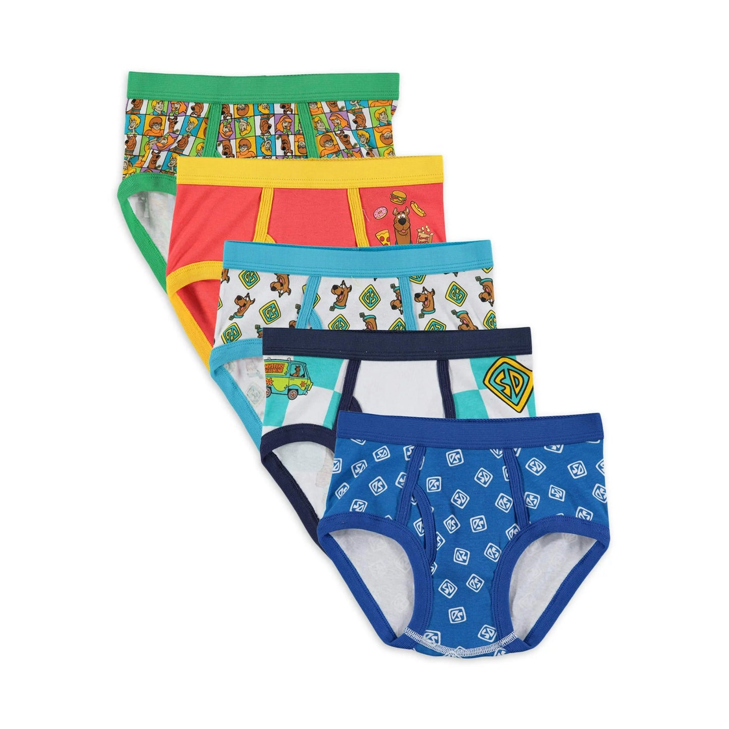 Scooby-Doo Boys Underwear, 5 Pack Briefs