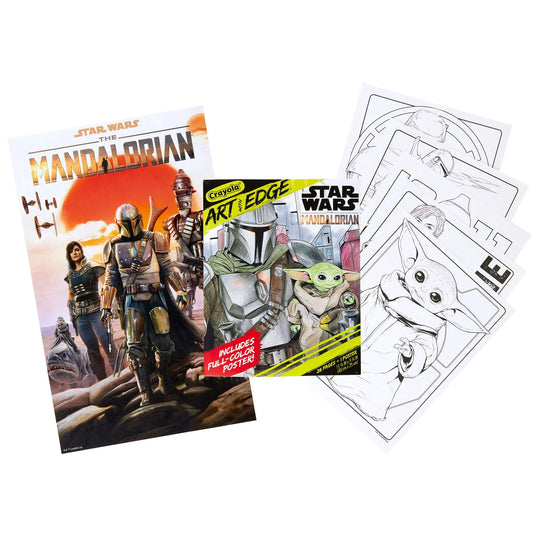 Star Wars, The Mandalorian, Art with Edge Coloring Book, 28 Pages, Child