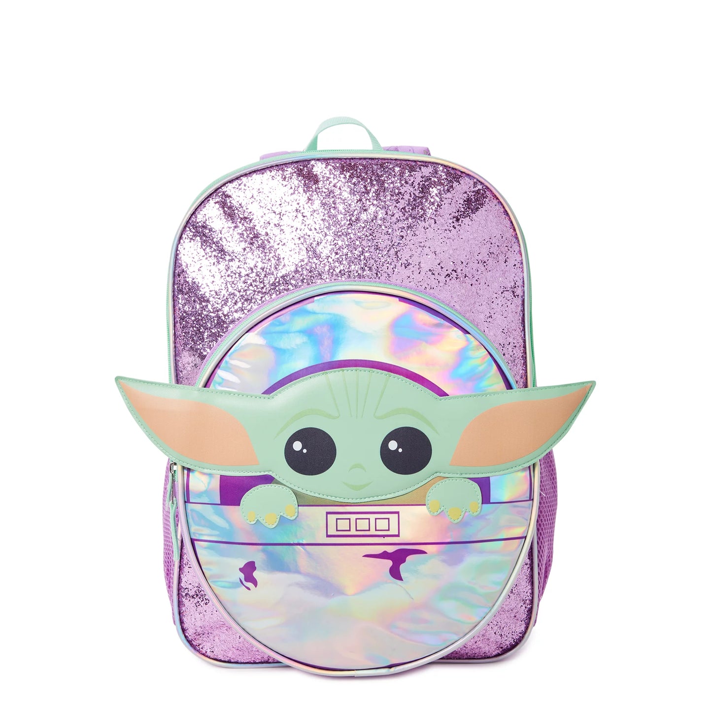 Star Wars: The Mandalorian Girls Grogu Let's Go Backpack Purple Iridescent