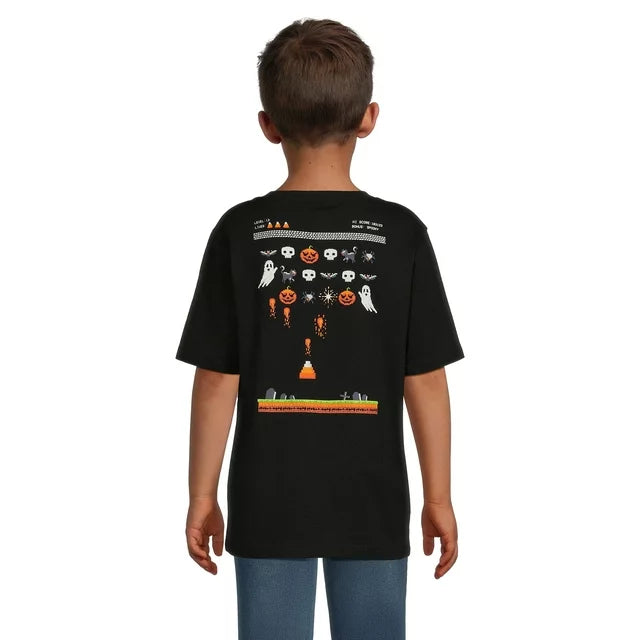 Wonder Nation Boys Short Sleeve Halloween Graphic T-Shirt