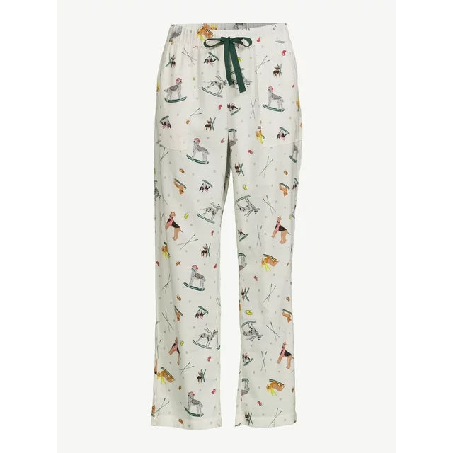 Joyspun Women's Print Flannel Sleep Pants