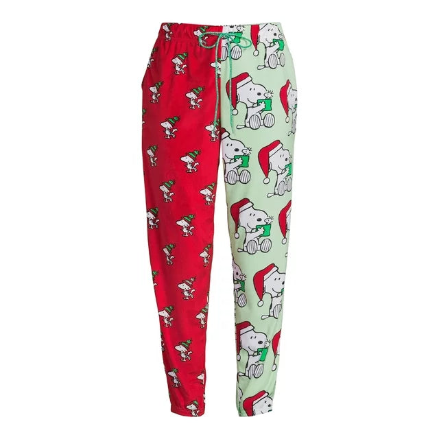 Peanuts Snoopy Women's and Women's Plus Holiday Joggers