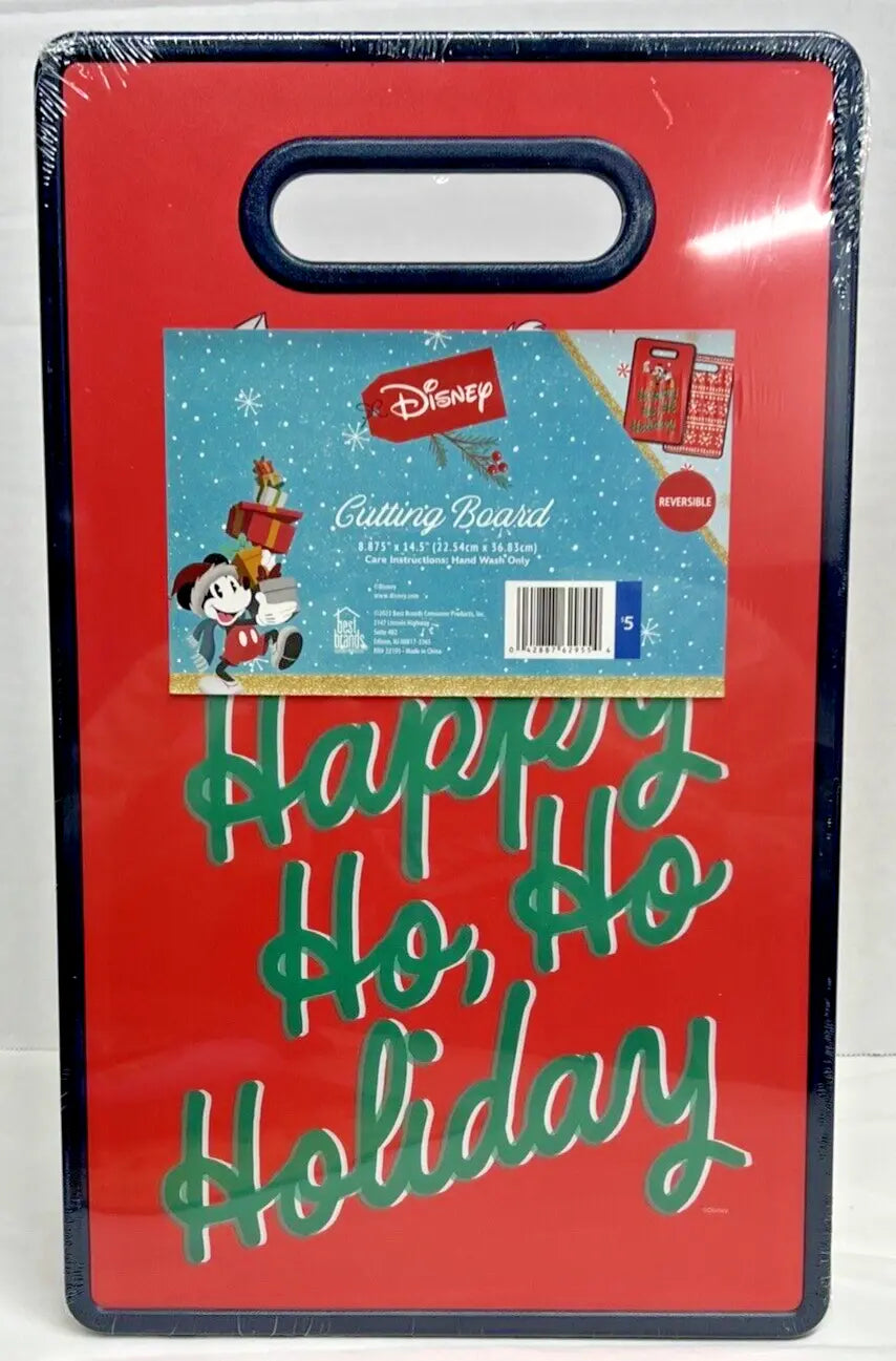 NEW Mickey Mouse Double-Sided Cutting Board Reversible Disney 14x9" Plastic NIP